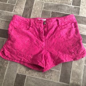 Hot pink flower Cato girl short shorts 🌺